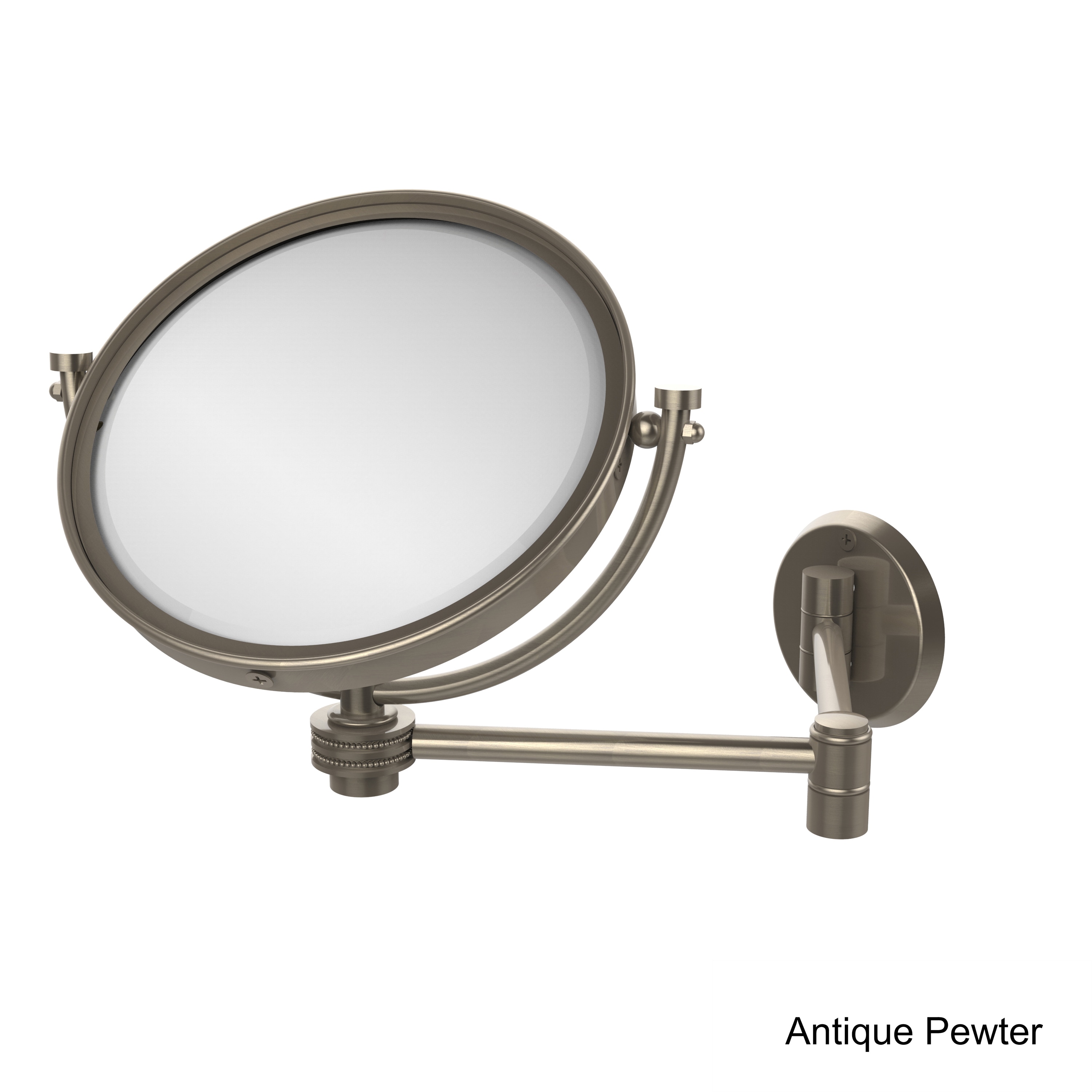 Allied Brass 8-inch 3x Magnification Dotted Accent Wall Mounted Extending  Make-up Mirror On Sale Bed Bath  Beyond 12363873