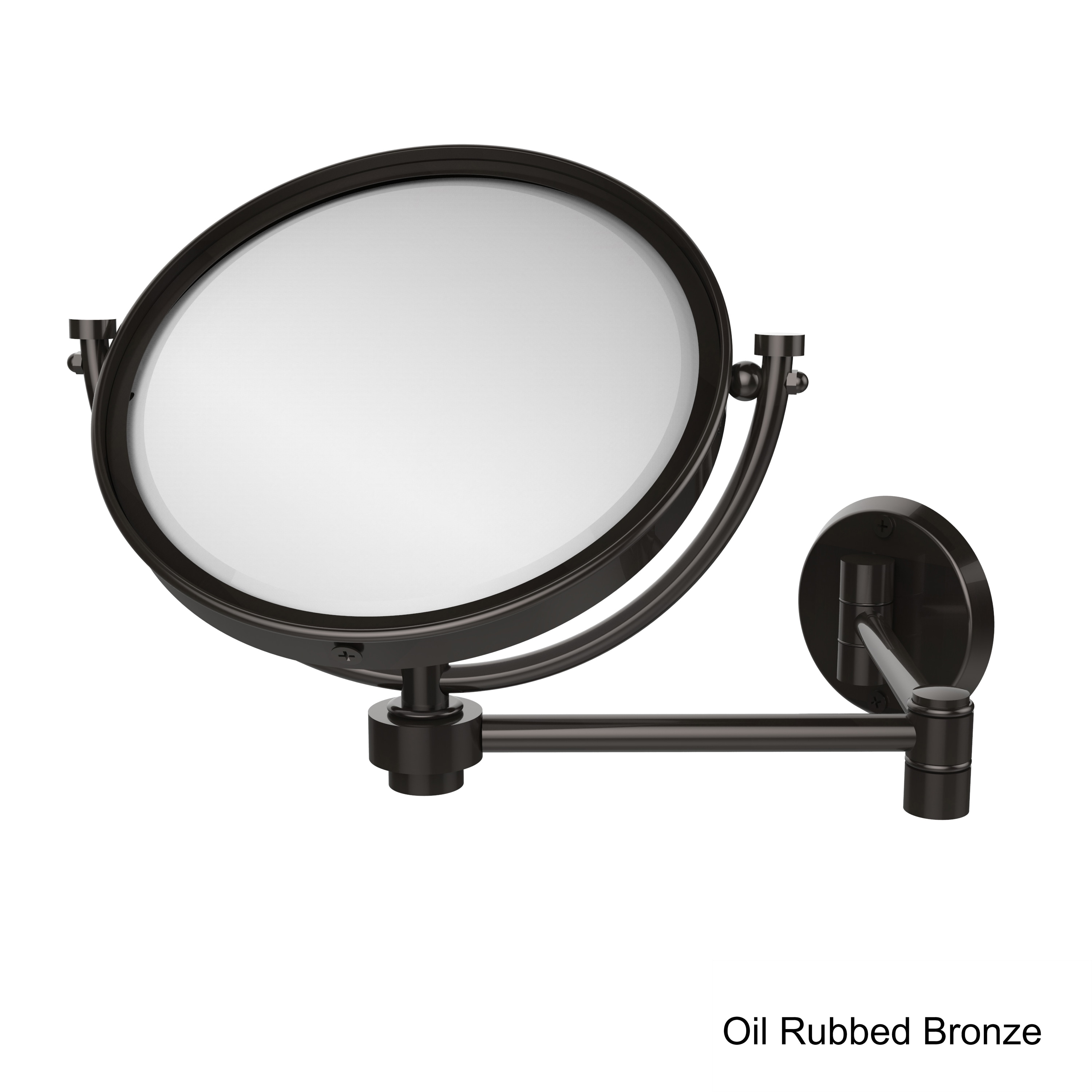 Giagni 9-in X 12-in Oil-Rubbed Bronze Double-sided 5X Magnifying Wall-mounted  Vanity Mirror At