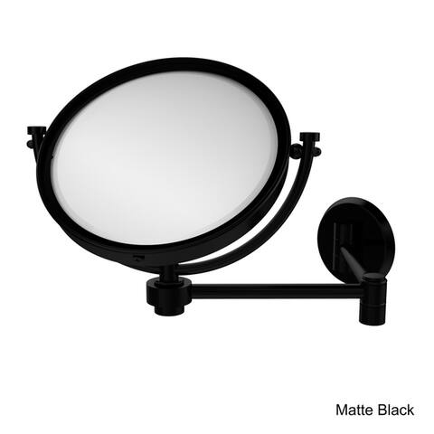 Allied Brass 8-inch Wall-mounted Extending Make-up Mirror with 5X Magnification