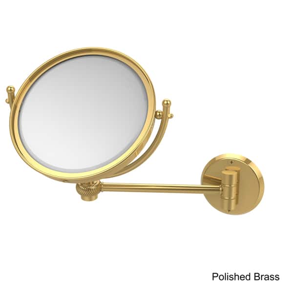 Allied Brass 8-inch Wall Mounted Makeup Mirror with 5X Magnification - On  Sale - Bed Bath & Beyond - 12363911