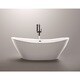 Shop Vanity Art 71 inch Freestanding Acrylic Bathtub Stand ...