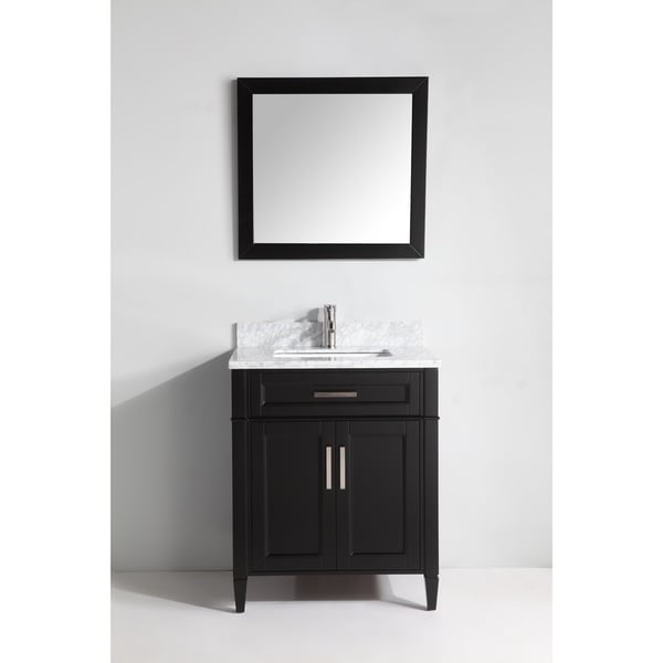 Vanity Art 30 Inch Bathroom Set With Carrara Marble Top Vanity Art 30 Inch Bathroom Set With Carrara Marble Top