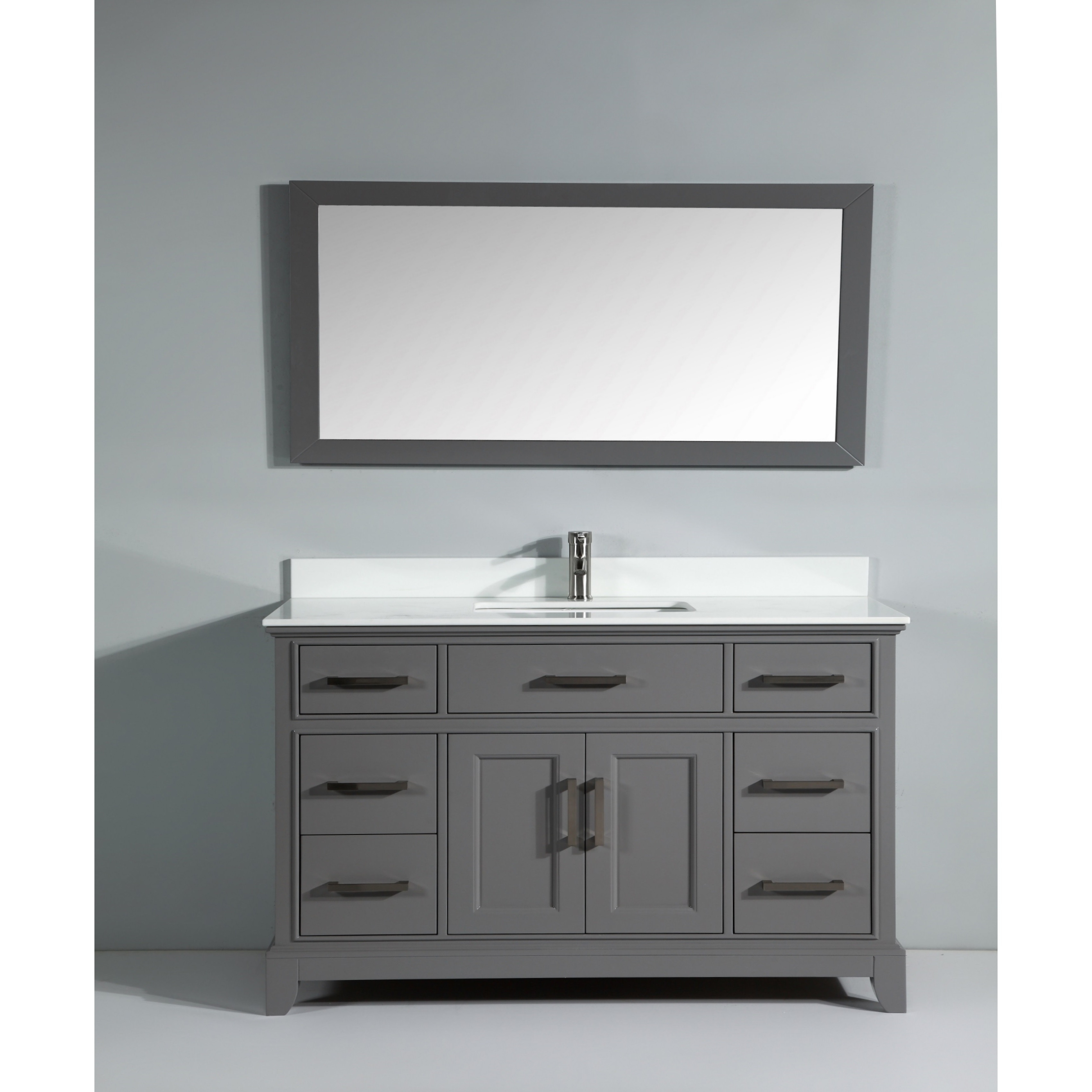 Vanity Art 60 Single Sink Bathroom Vanity Set Super White Phoenix Stone Top Soft Closing Doors Undermount Sink With Free Mirror On Sale Overstock 12364459