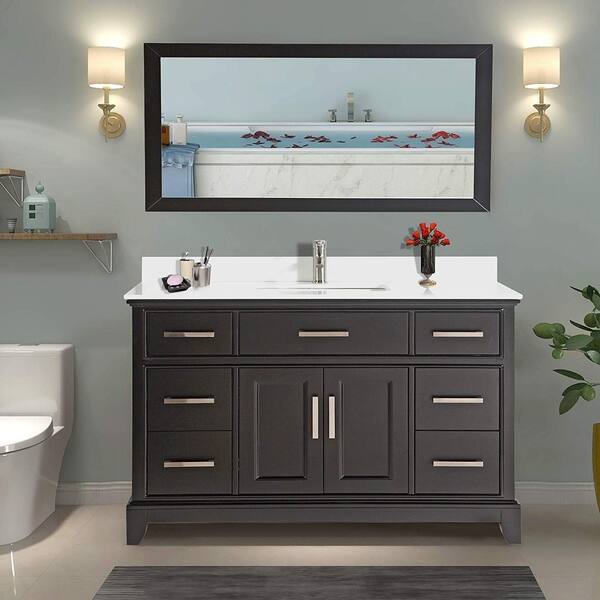 Shop Vanity Art 60 Single Sink Bathroom Vanity Set Super White