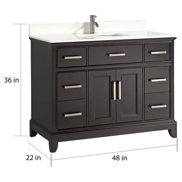 Shop Vanity Art 48 Single Sink Bathroom Vanity Set Phoenix Stone