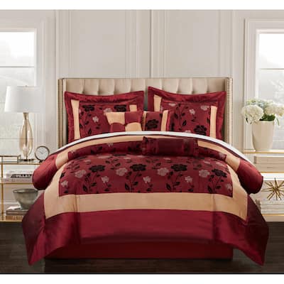 Nanshing Briallen Elegant 7-Piece Floral Comforter Set