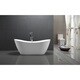 preview thumbnail 12 of 53, Vanity Art 71" X 32" White Acrylic Freestanding Air Bubble Soaking Bathtub with UPC Certified Overflow and Pop-up Drain