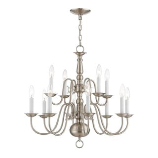 Livex Lighting 5006-01 Williamsburg 6 Light Antique Brass Chandelier