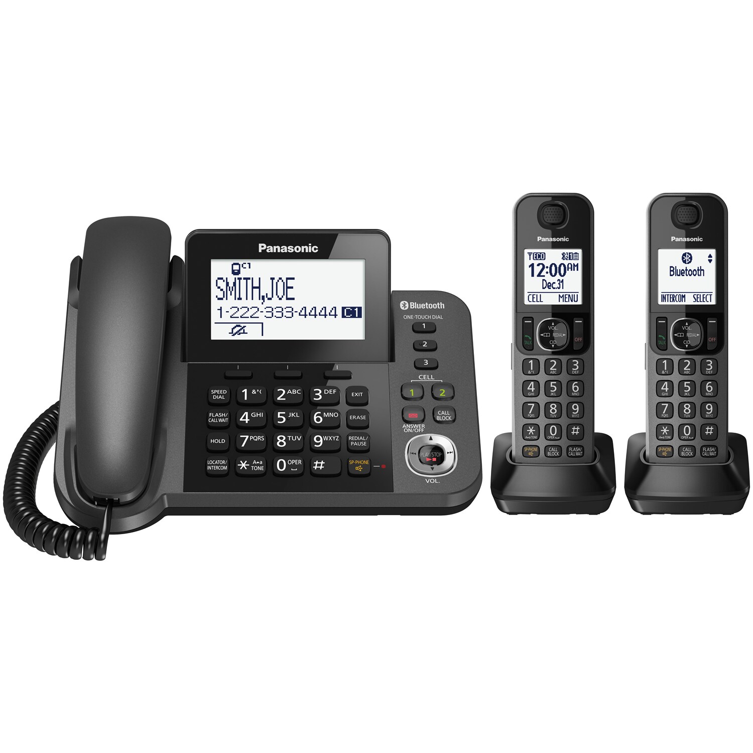Vtech CS69492 Caller ID 1 Corded/2 Cordless Home Phone Handset