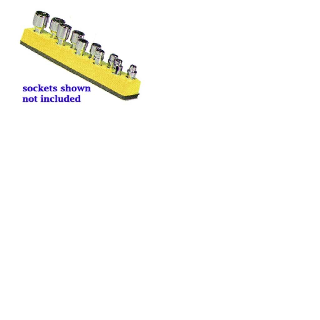 Socket Holder 1/4U Mag Yellow Neon