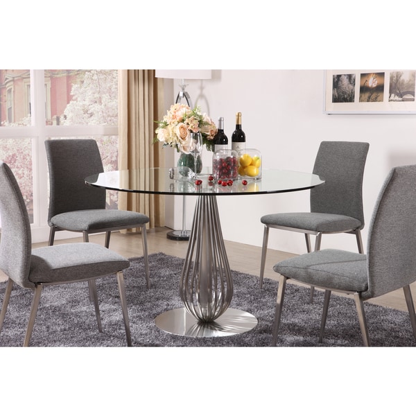 Round Glass Dining Table For 6 Pictures