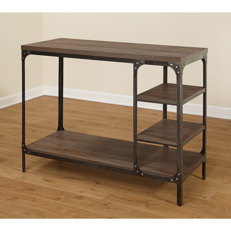 Simple Living Scholar Vintage Industrial 3-Piece Counter Height Dining Set