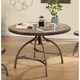 Simple Living Decker Nailhead Trim Adjustable Height Swivel Dining Table - Thumbnail 0