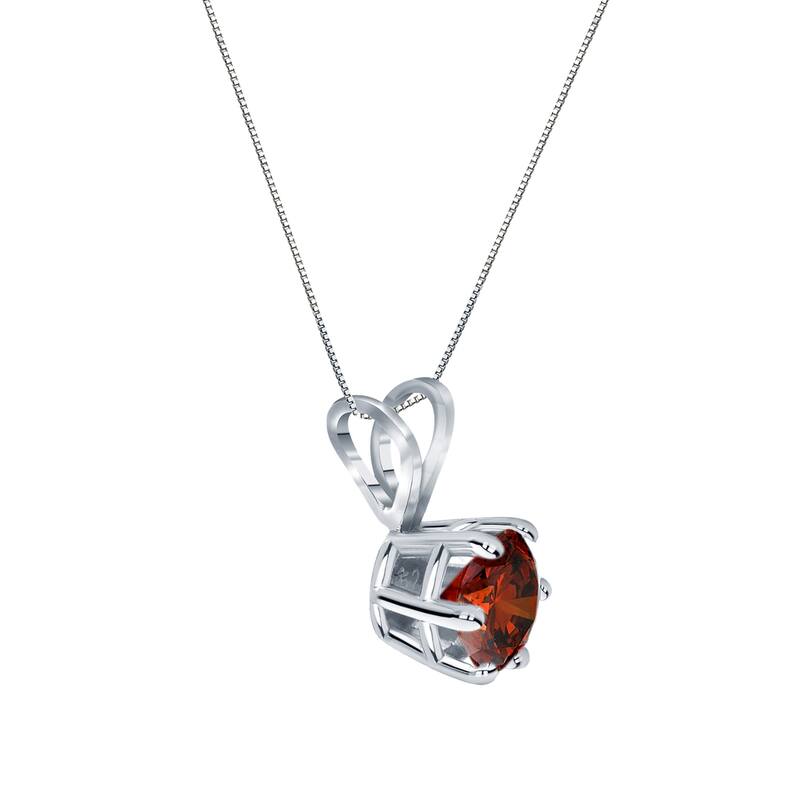 Auriya 1/4ctw Solitaire Brown Diamond Necklace 14k Gold 6-PronG (SI1-SI2)