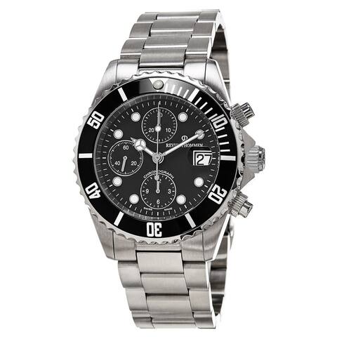 Revue Thommen 17571.6137 'Diver' Black Dial Stainless Steel Chronograph Swiss Automatic Watch