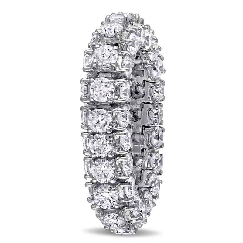 Miadora Signature Collection 18k White Gold 6 1/10ct TDW Diamond Eternity Ring