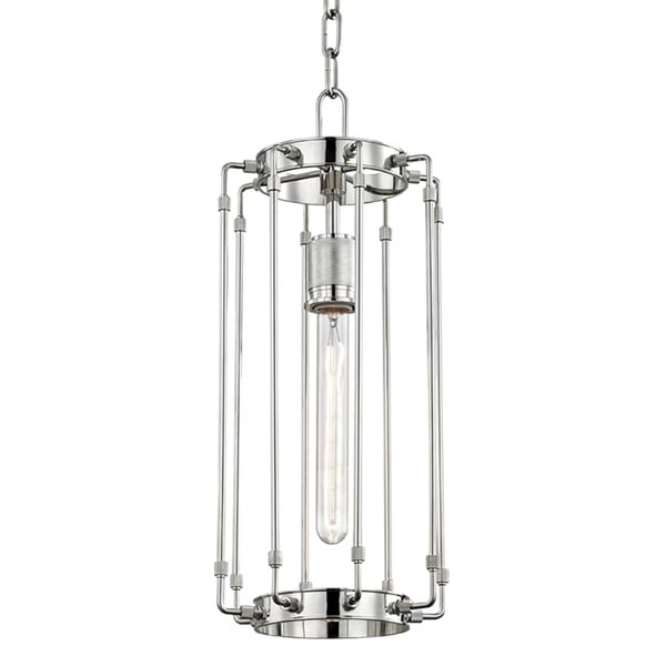 Hudson Valley Hyde Park 1-Light Polished Nickel Pendant
