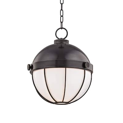 Hudson Valley Sumner Old Bronze 14-inch Pendant