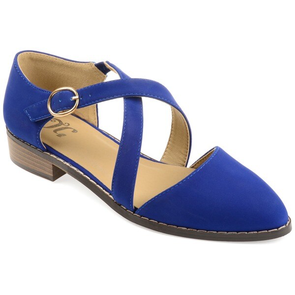 Journee Collection Women's 'Elina' D'orsay Ankle Strap Flats