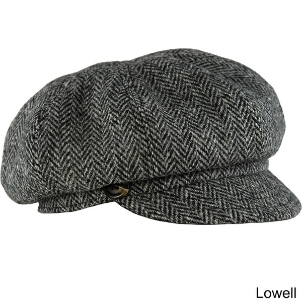 scala tweed newsboy cap