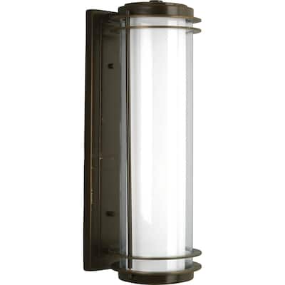 Penfield 2-Light Oil Rubbed Bronze Modern Outdoor Wall Lantern Light