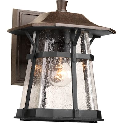 Derby 1-Light Espresso Craftsman Outdoor Wall Lantern Light