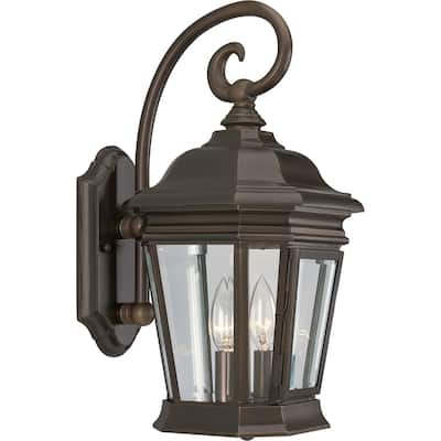 Progress Lighting Crawford Bronze Two-light Outdoor Wall Lantern