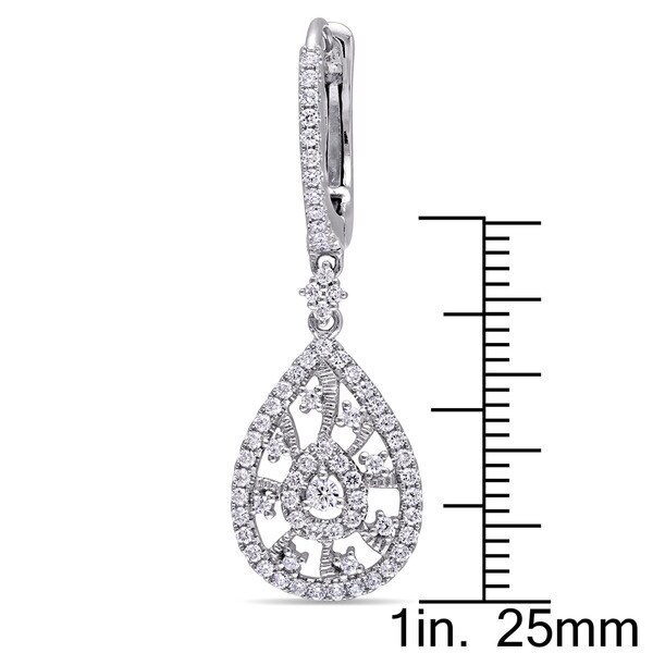 14K Leverback Filigree Earrings