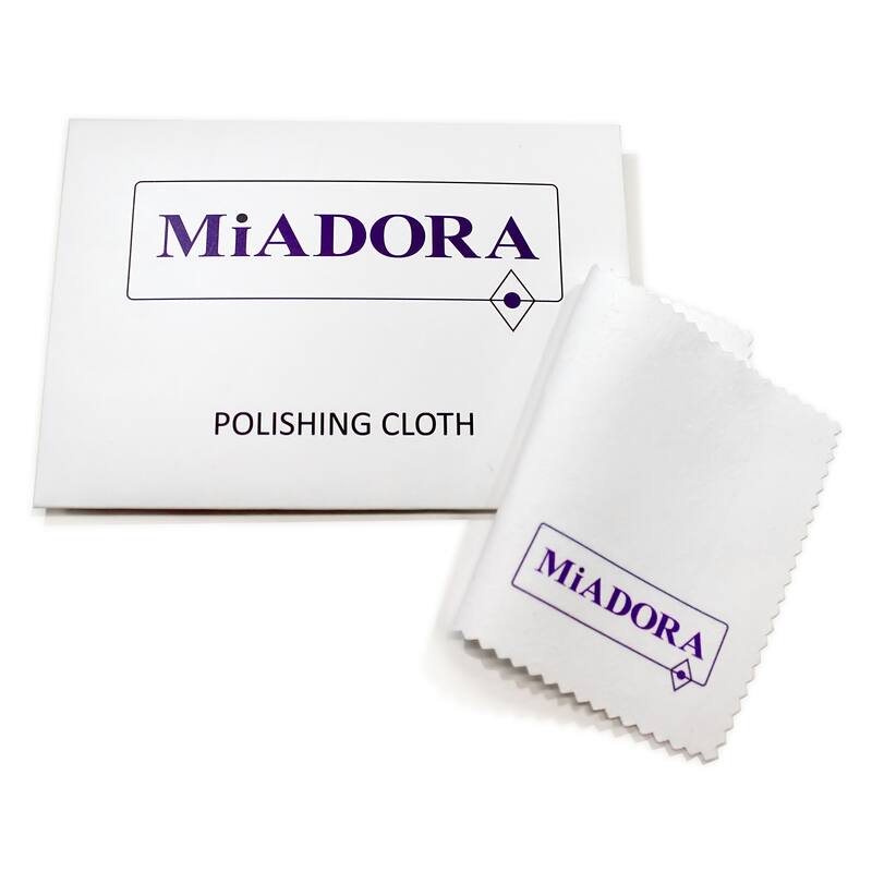 Miadora Signature Collection 10k White Gold 1/2ct TDW Princess-Cut Diamond Stud Earrings
