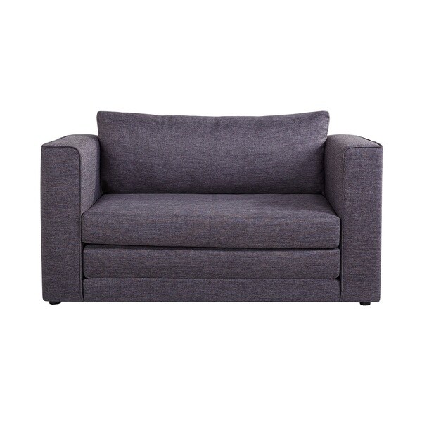 Shop Ava Modern Reversible Fabric Loveseat And Sofa Bed