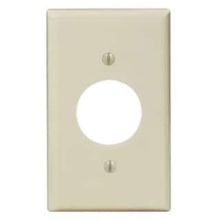 Leviton 001-86004-IV Single Gang Ivory Single Receptacle Wallplate