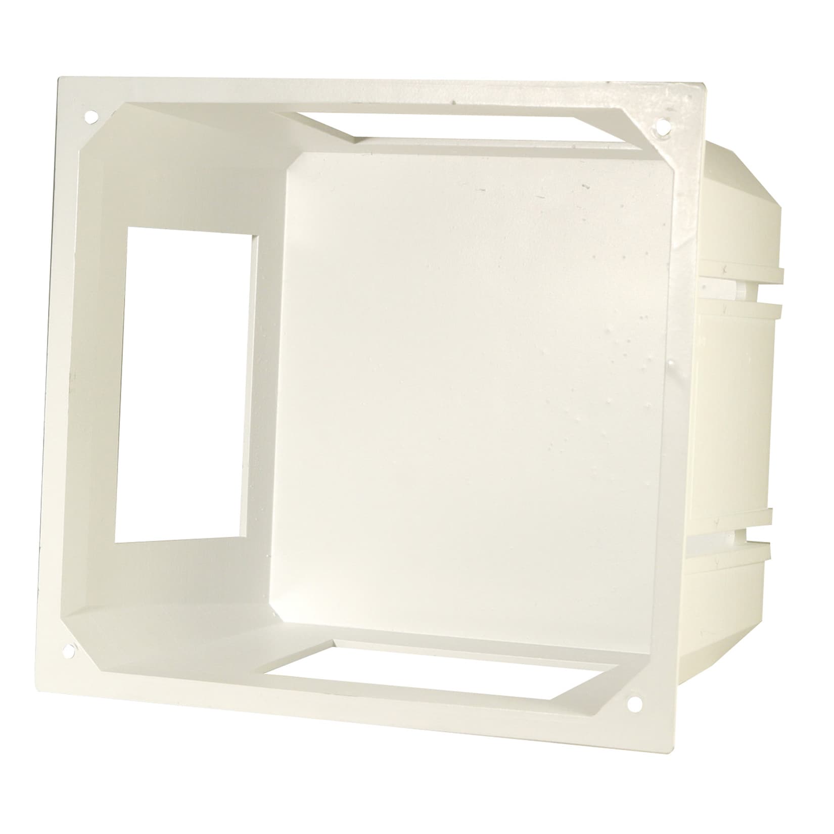 Leviton 001-47617-REB White Recessed Entertainment Box - Bed Bath