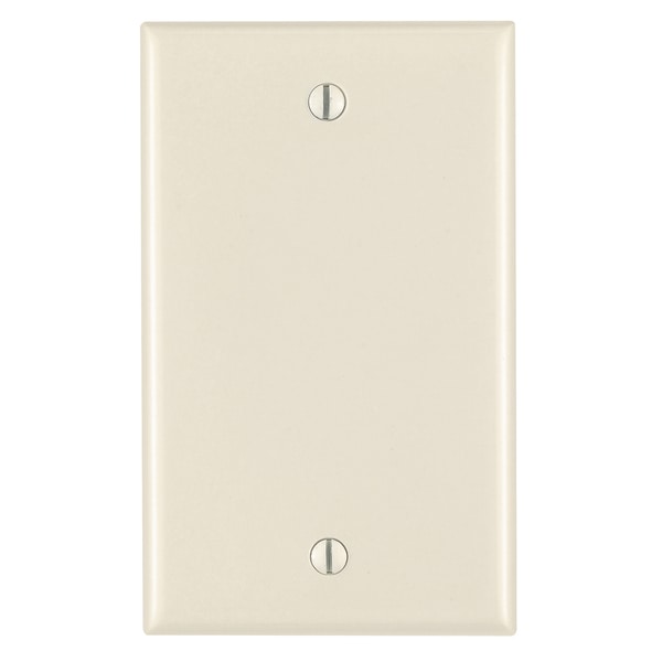 Leviton 005-80514-00T 1-Gang Almond No-Device Blank Wall Plate. Opens flyout.