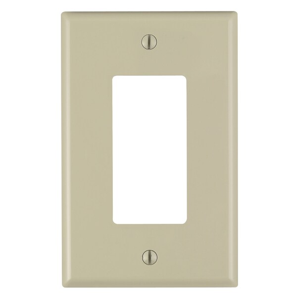 Leviton M51-0PJ26-0IM 1-Gang Midway Ivory Decora GFCI Device Wall Plate 10-count