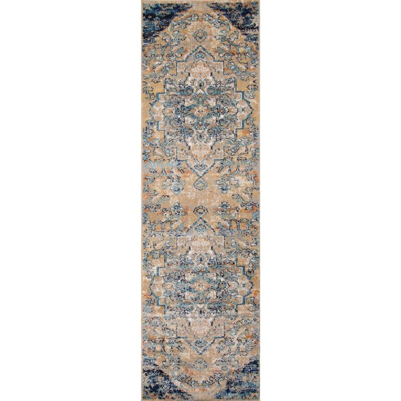 Momeni Amelia Polyester Blend Traditional Medallion Area Rug