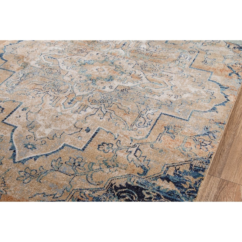 Momeni Amelia Polyester Blend Traditional Medallion Area Rug