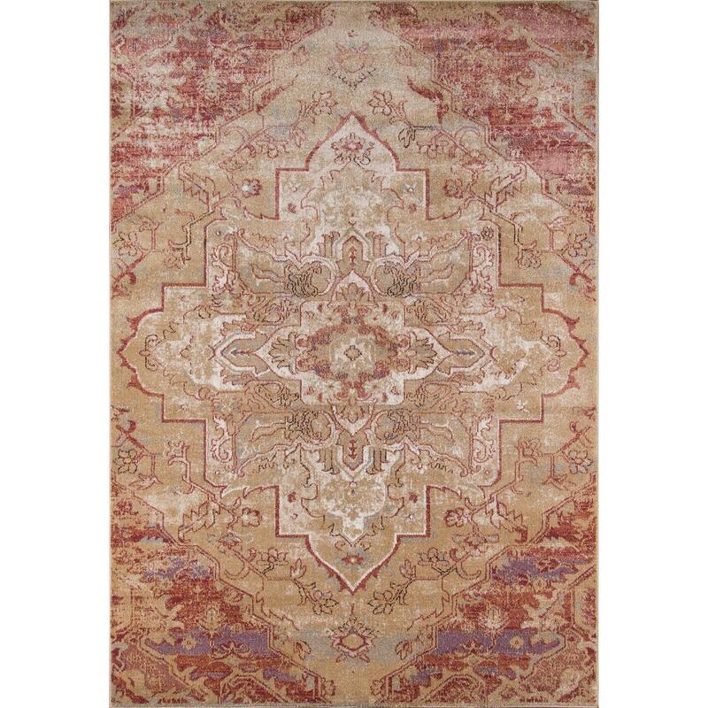 Momeni Amelia Polyester Blend Traditional Medallion Area Rug
