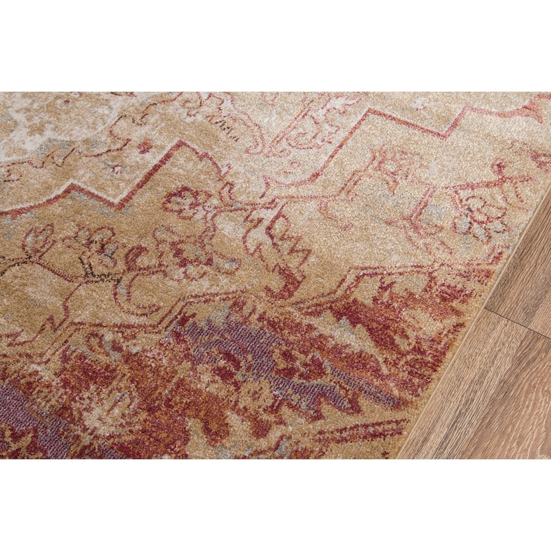 Momeni Amelia Polyester Blend Traditional Medallion Area Rug
