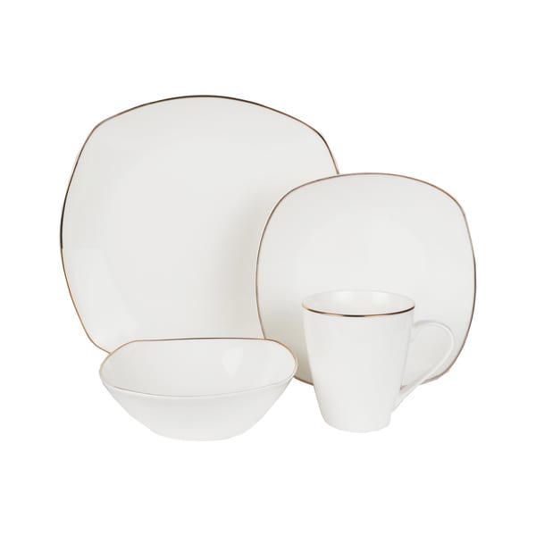 Cream American Atelier Atria 16 Piece Dinnerware Set Dinnerware Sets Dinnerware Haler Com Pl