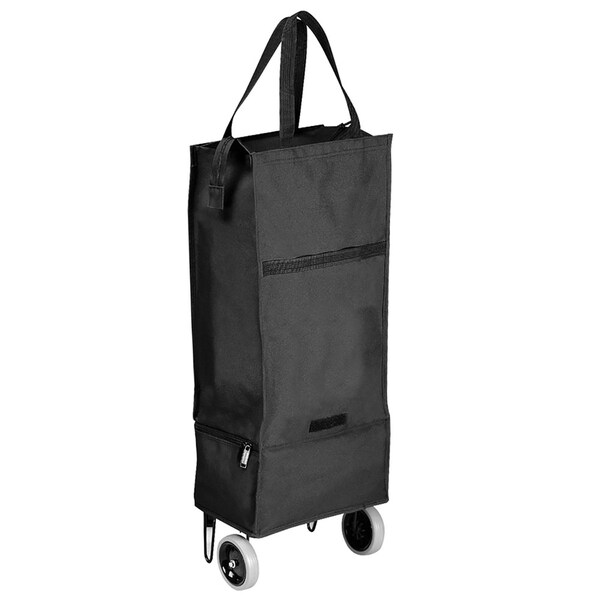 black rolling tote