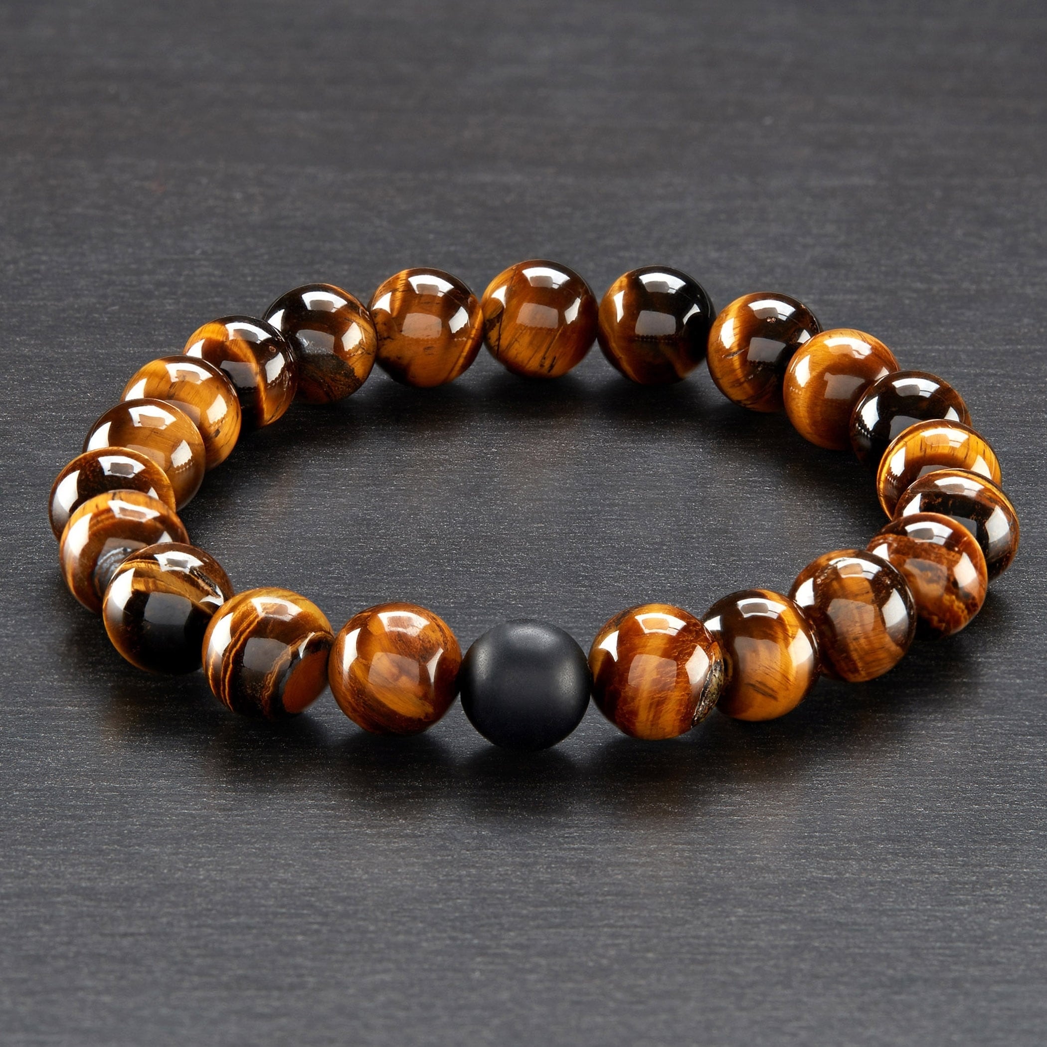 Crucible Natural Healing Stone Beaded Stretch Bracelet 10mm Beaded Stretch Bracelet