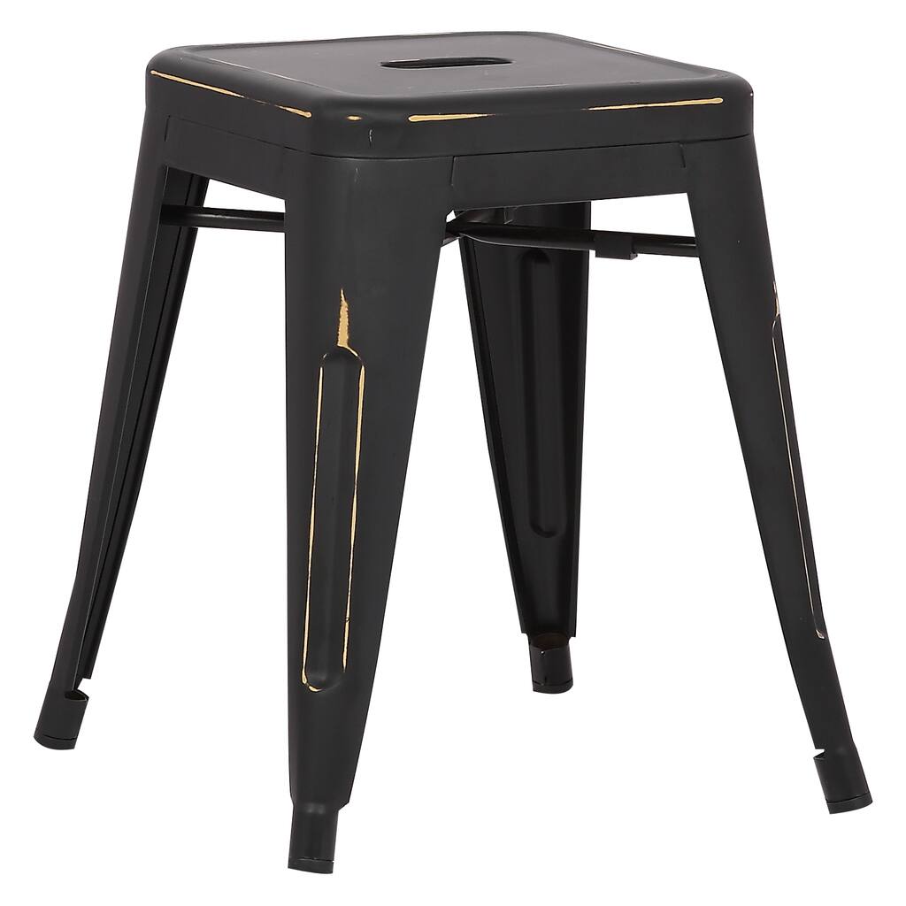 EdgeMod Trattoria 18 Inch Table Stool in Distressed Finish