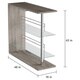 Silver Orchid Rehni Modern Grey Bar Table - 47.25" x 15.75" x 42.50" - Thumbnail 3