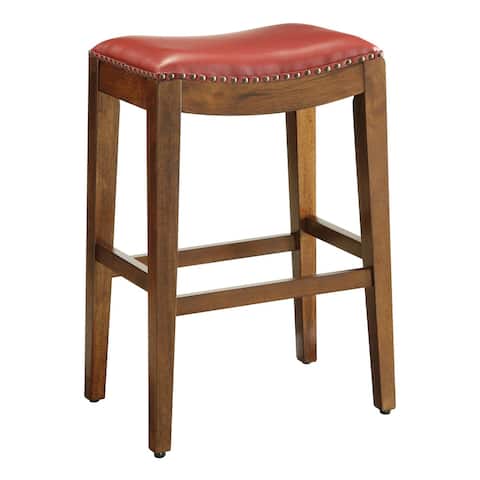 Copper Grove Five Bridge 29-inch Saddle Style Bar Stool with Nail Head Accents