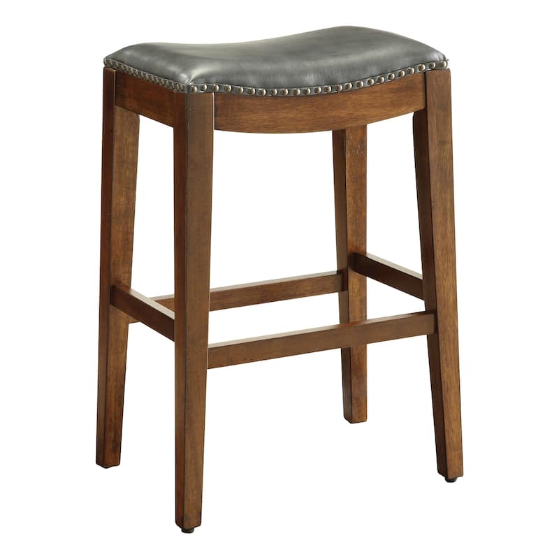 Copper Grove Five Bridge 29-inch Saddle Style Bar Stool with Nail Head Accents