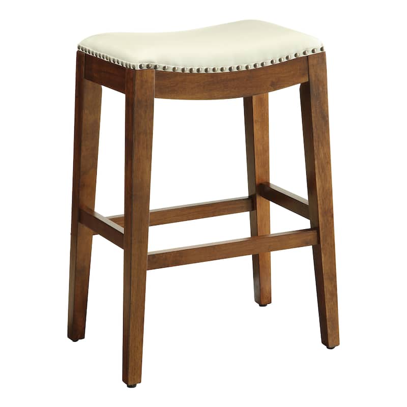 Copper Grove Five Bridge 29-inch Saddle Style Bar Stool with Nail Head Accents