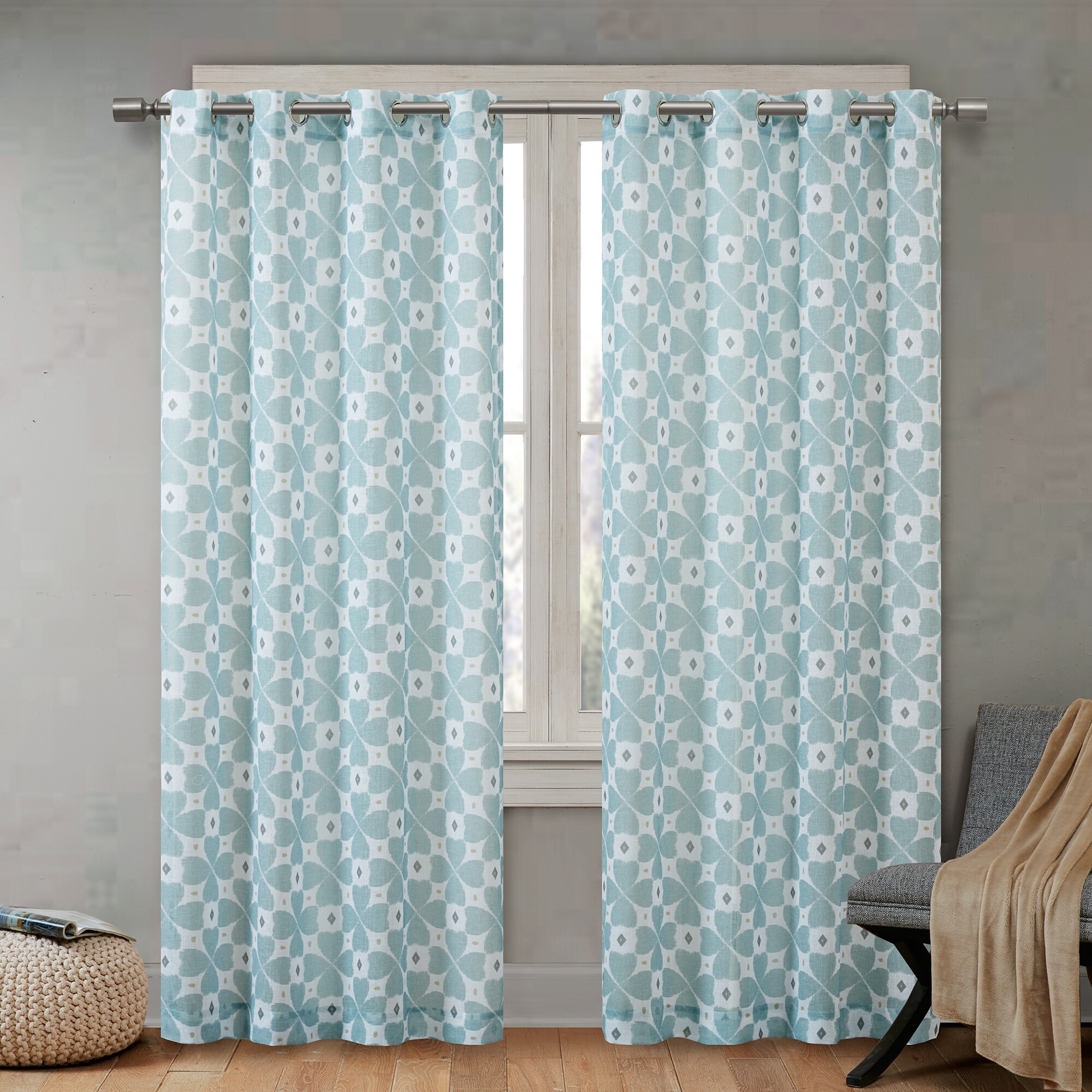 Shop Urban Habitat June Printed Sheer Curtain Panel 3 Color Option