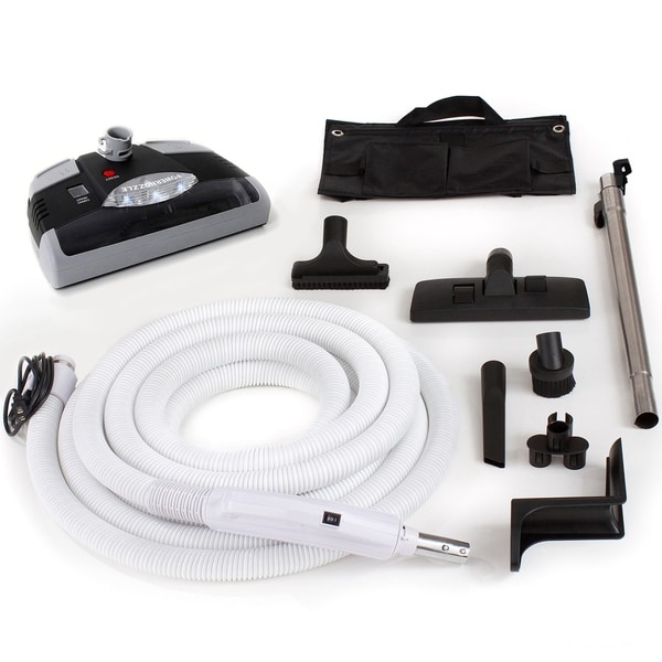 3-way 35' foot Central Vacuum Direct Connect Hose Power head Vac Electric Kit 