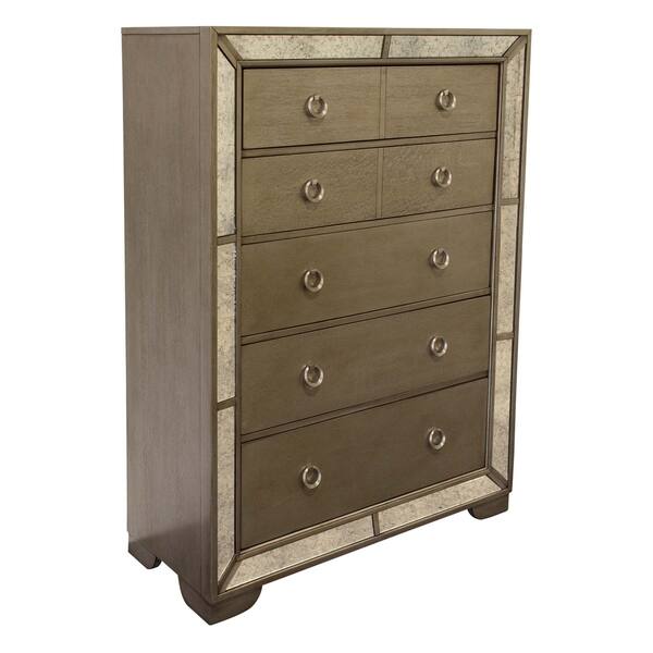 Shop Best Master Furniture Silver Bronze 5 Drawer Chest Free