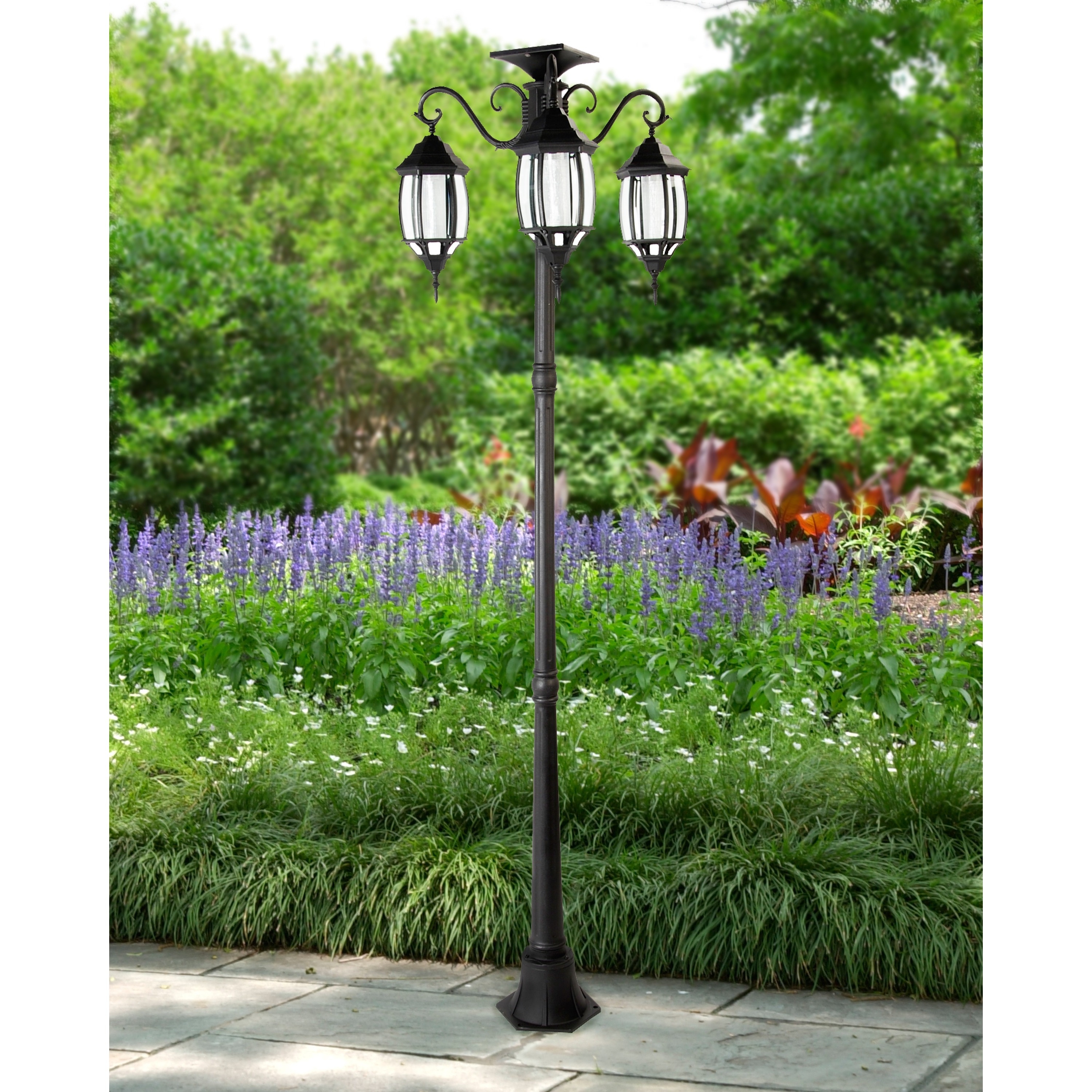 Madison Solar Lamp Post And Planter 12376608 Madison Solar Lamp Post And Planter